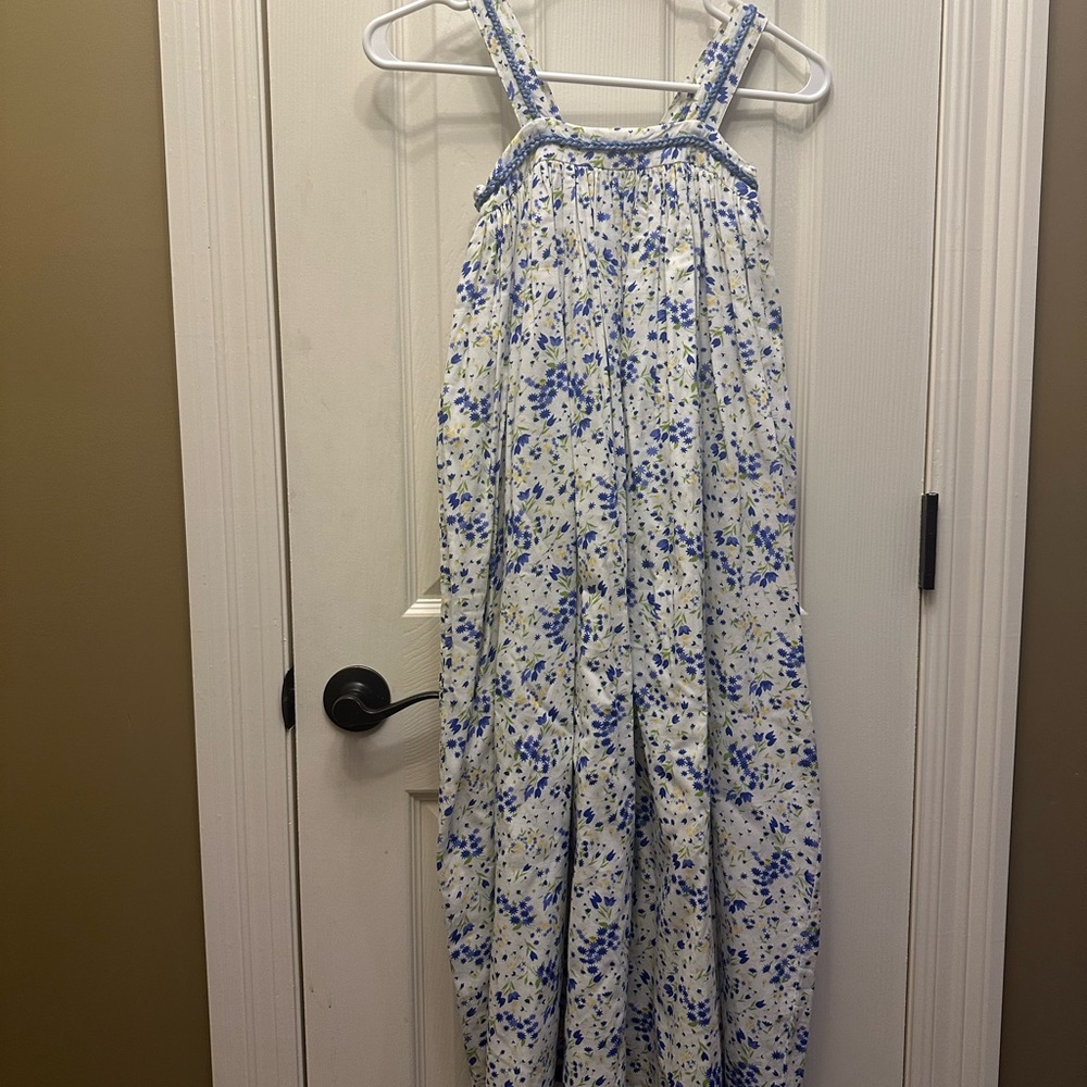 Well Dressed Wolf; Floral Blue and White Maxi Dress